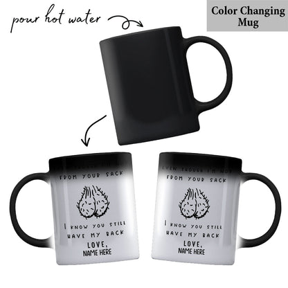 Even Though I'm Not From Your Sack - Personalized Father Mug