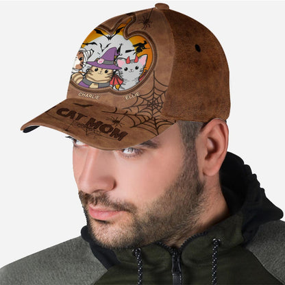 Spooky Cat Mom - Personalized Cat Classic Cap
