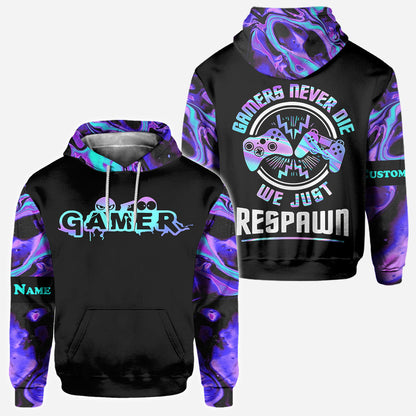 We Just Respawn - Personalized Video Game All Over Shirt