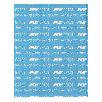 Custom Name Pattern - Personalized grandson Blanket