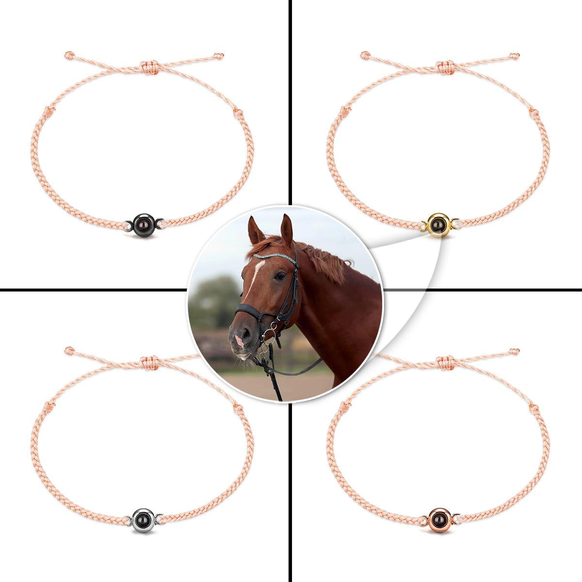 I Love My Horse - Personalized Horse Projection Bracelet