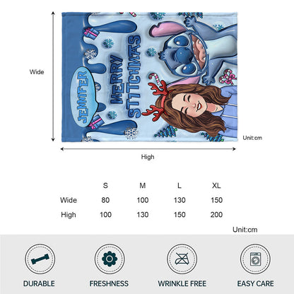 Ohana Merry Stitchmas - Personalized Ohana Blanket