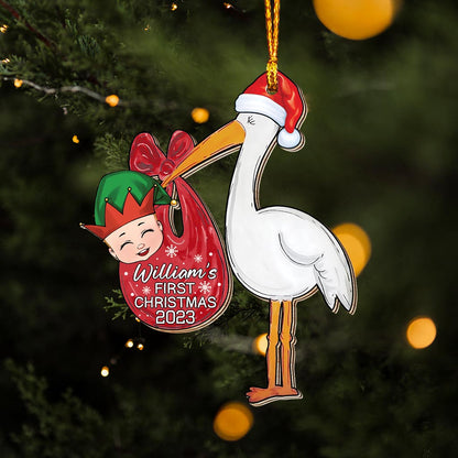Baby First Christmas - Personalized Newborn Ornament