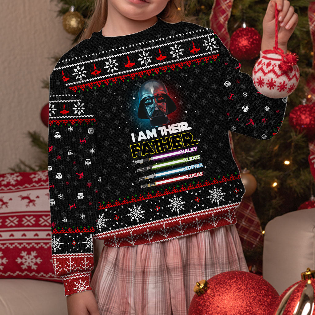I Am Their Father - Personalized Christmas Father Sweater