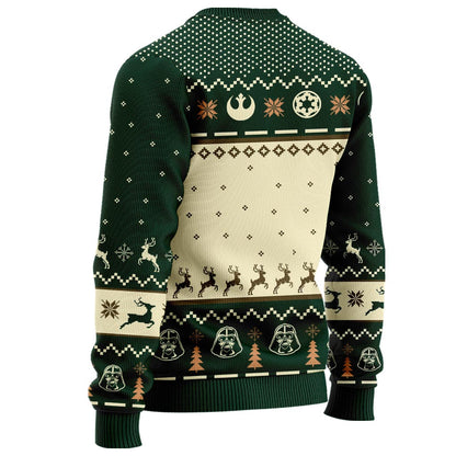 I Don't Do Matching Sweaters - Personalized Christmas The Force Sweater