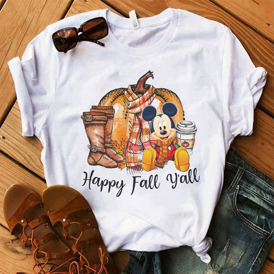 Happy Fall Y'all Mouse T-shirt and Hoodie 0823
