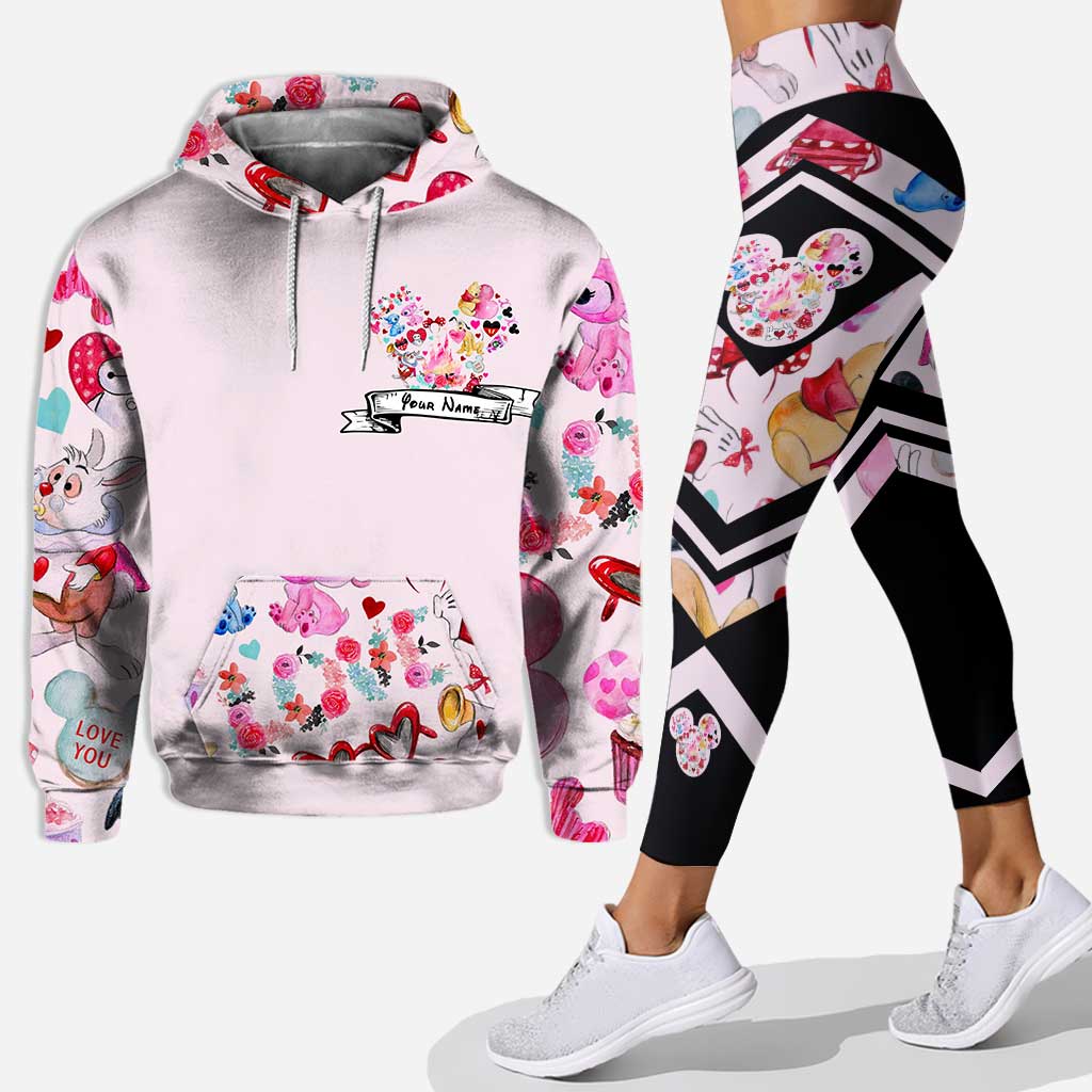 Love Mouse Ears - Personalized Hoodie And Leggings