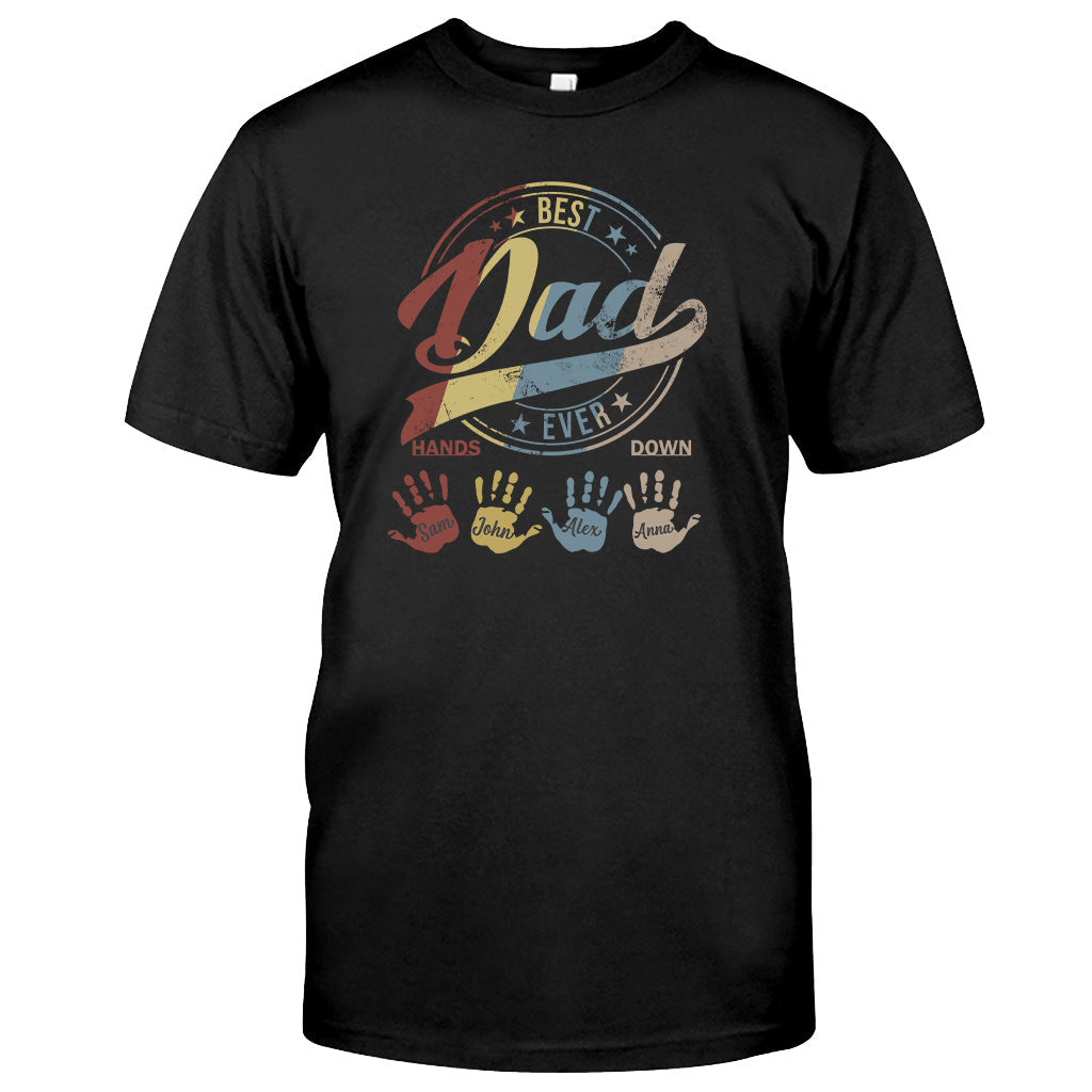 Best Dad Ever Grandpa - Personalized Father T-shirt and Hoodie