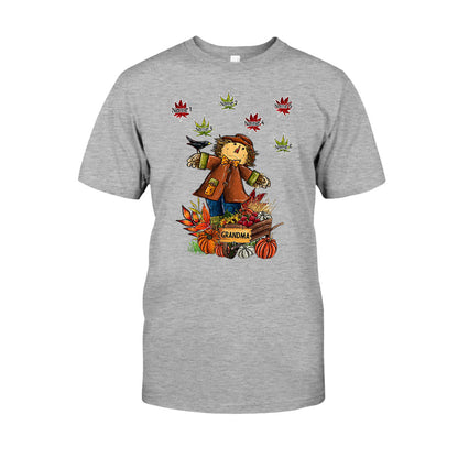 Grandma - Personalized Fall Grandma T-shirt and Hoodie