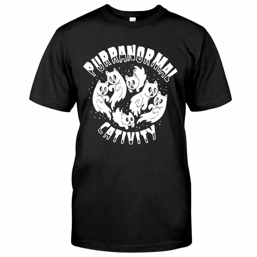 Purranormal Cativity Halloween  - Cat T-shirt And Hoodie 082021