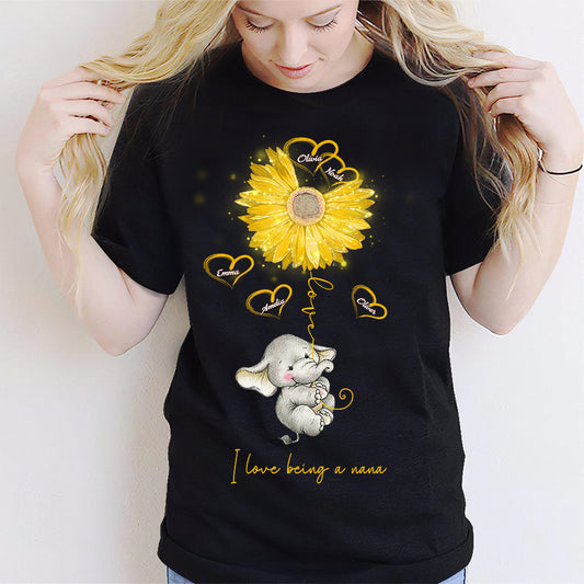 I Love Being A Nana - Personalized Mother's Day Grandma T-shirt and Hoodie