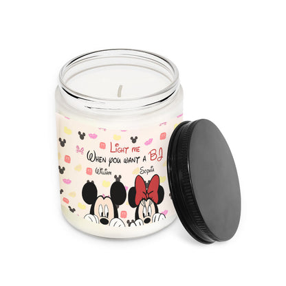 Light Me When - Personalized Couple Mouse Candle