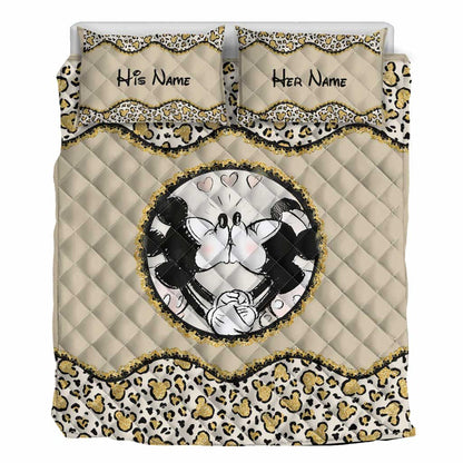 Magic Couple - Personalized Couple Mouse Quilt Set