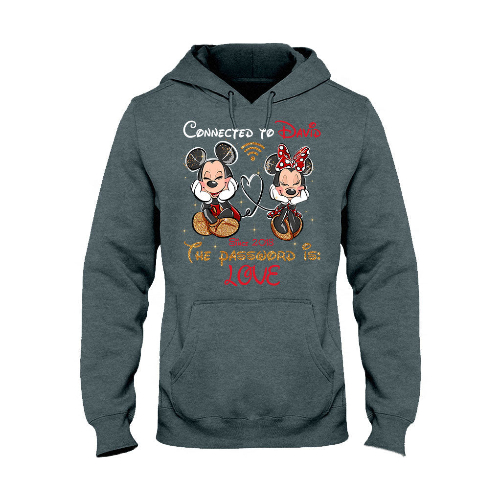 Connected To - Personalized Couple Mouse T-shirt and Hoodie