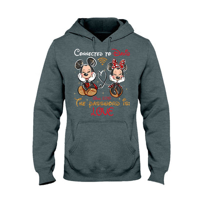 Connected To - Personalized Couple Mouse T-shirt and Hoodie