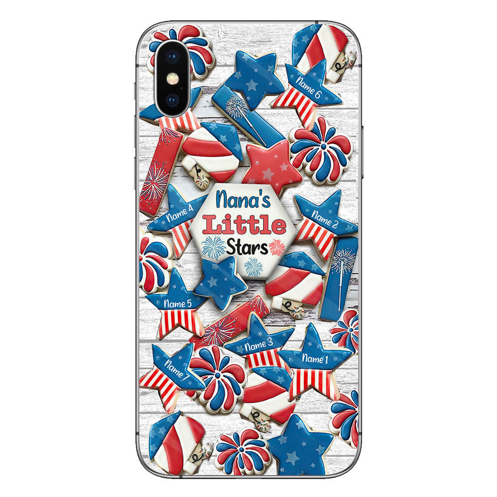 Nana's Little Stars - Personalized Independence Day Grandma Phone Case