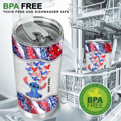 Happy 4th Of July - Personalized Ohana Tumbler