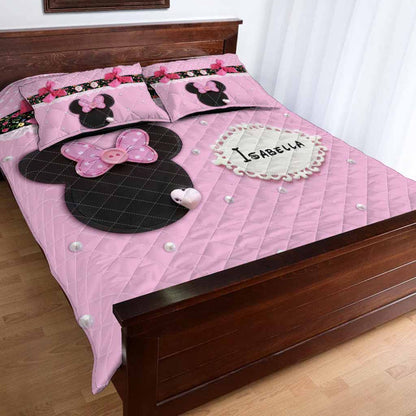 Sweet Mouse Ears - Personalized Quilt Set