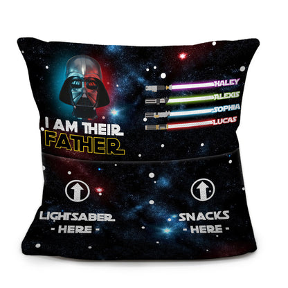 I Am Their Father - Personalized The Force Pocket Pillow