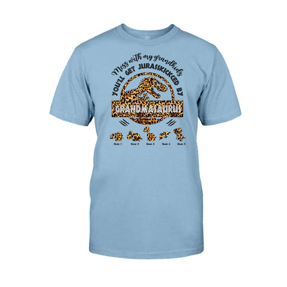 Don't Mess With Grandmasaurus - Personalized Mother's Day Grandma T-shirt and Hoodie