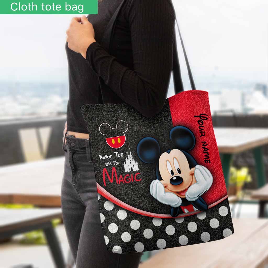 Never Too Old - Personalized Mouse Tote Bag