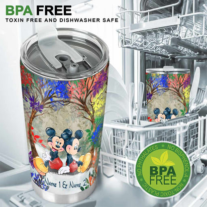 And They Lived Happily Ever After - Personalized Couple LGBT Support Tumbler