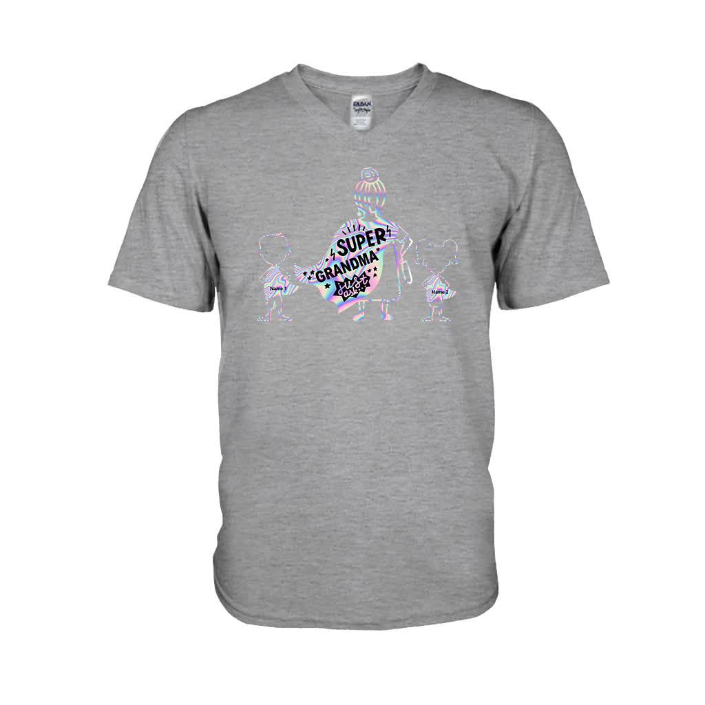 Super Grandma - Personalized Grandma T-shirt and Hoodie