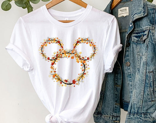 Autumn Leaves Mouse T-shirt and Hoodie 0823