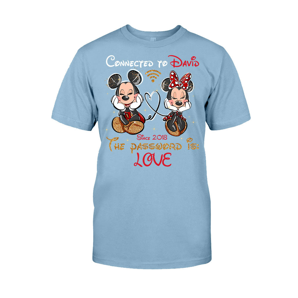 Connected To - Personalized Couple Mouse T-shirt and Hoodie