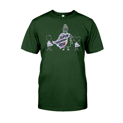 Super Grandma - Personalized Grandma T-shirt and Hoodie