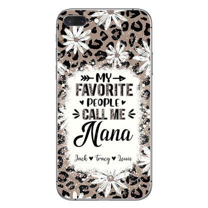 Daisy Leopard Grandma - Personalized Mother's Day Grandma Phone Case