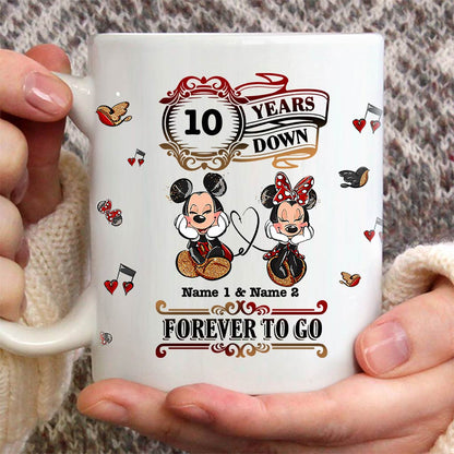 Forever To Go - Personalized Couple Mouse Mug