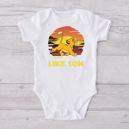 Like Father Like Son - Personalized Mouse T-shirt And Baby Onesie