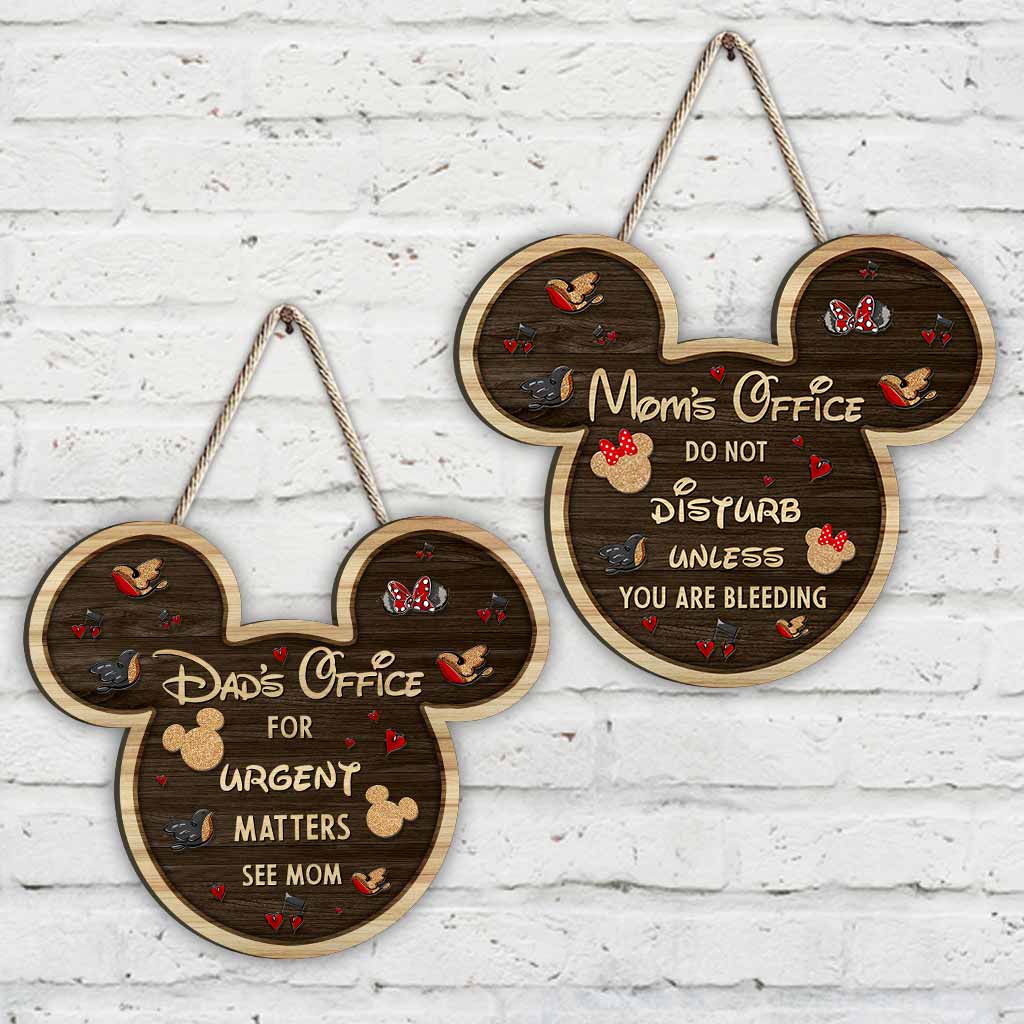 Do Not Disturb - Mouse Wood Sign