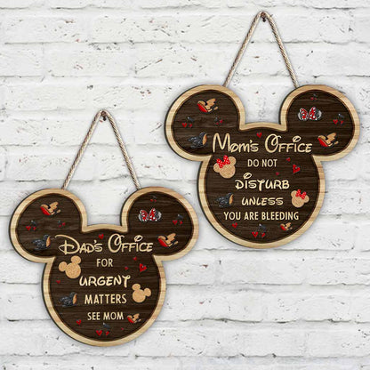 Do Not Disturb - Mouse Wood Sign