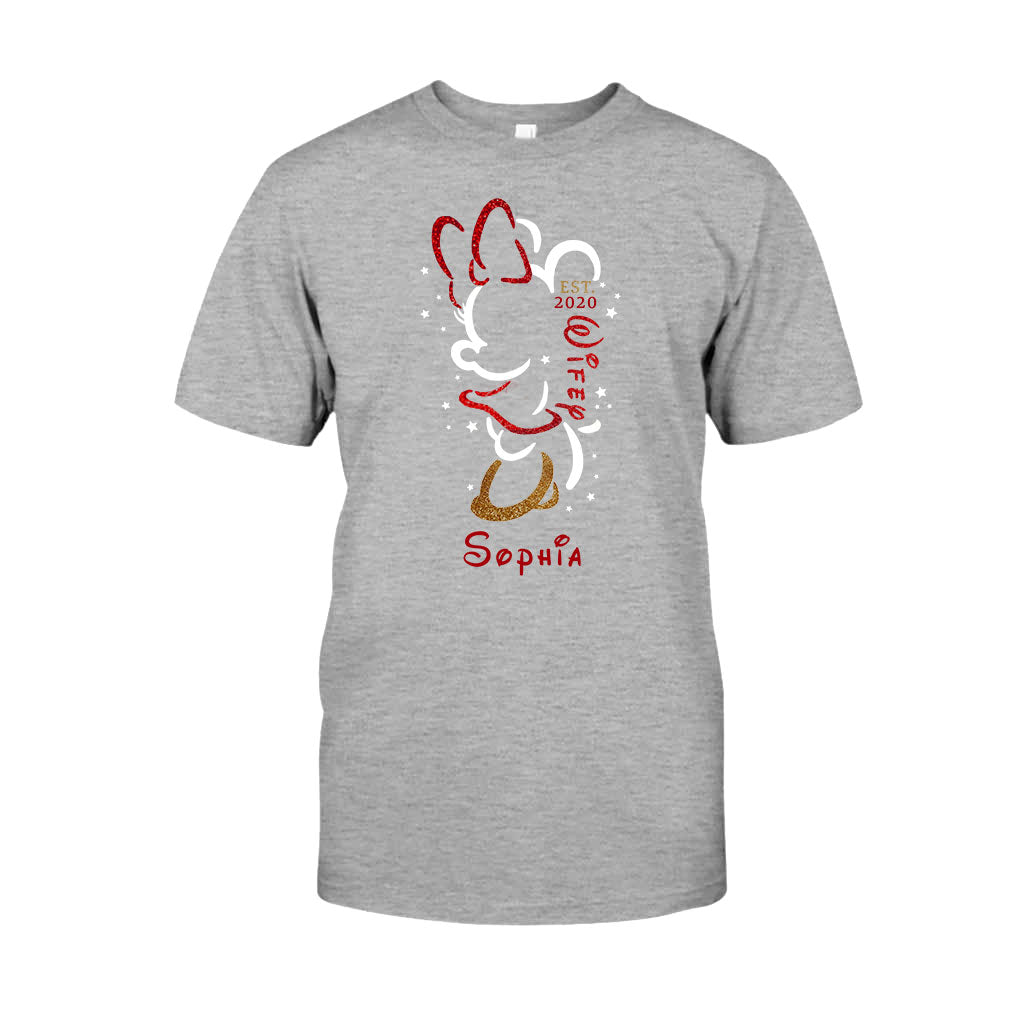 Hubby And Wifey - Personalized Couple Mouse T-shirt and Hoodie