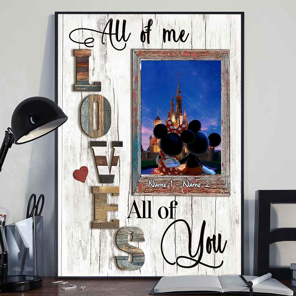 All Of Me Loves All Of You - Personalized Couple Mouse Poster
