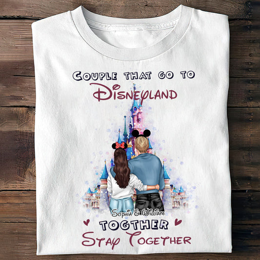 Couple That Go To Magical Land Together - Personalized Couple Mouse T-shirt and Hoodie