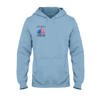 Just Married Some Years Ago - Personalized Couple Ohana T-shirt and Hoodie