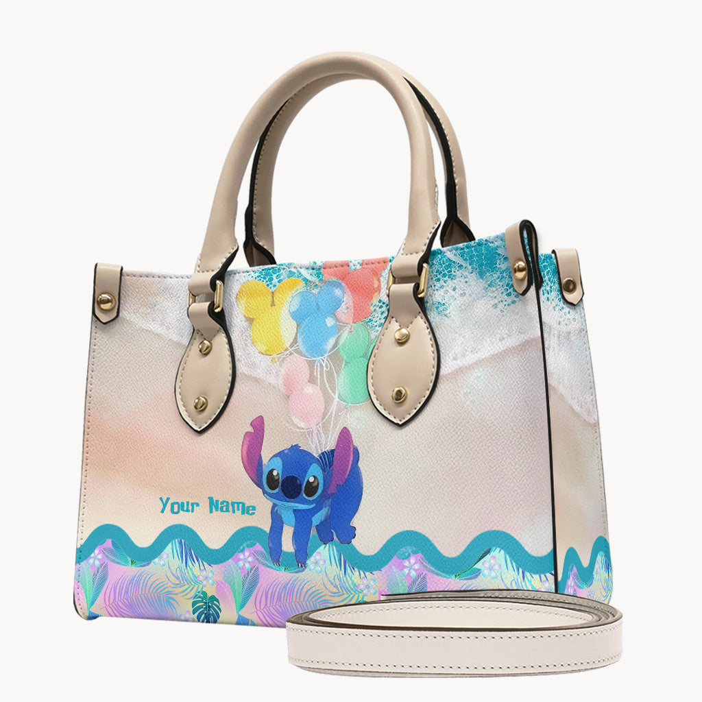 Ohana Forever For Always - Personalized Ohana Leather Handbag & Luggage Cover