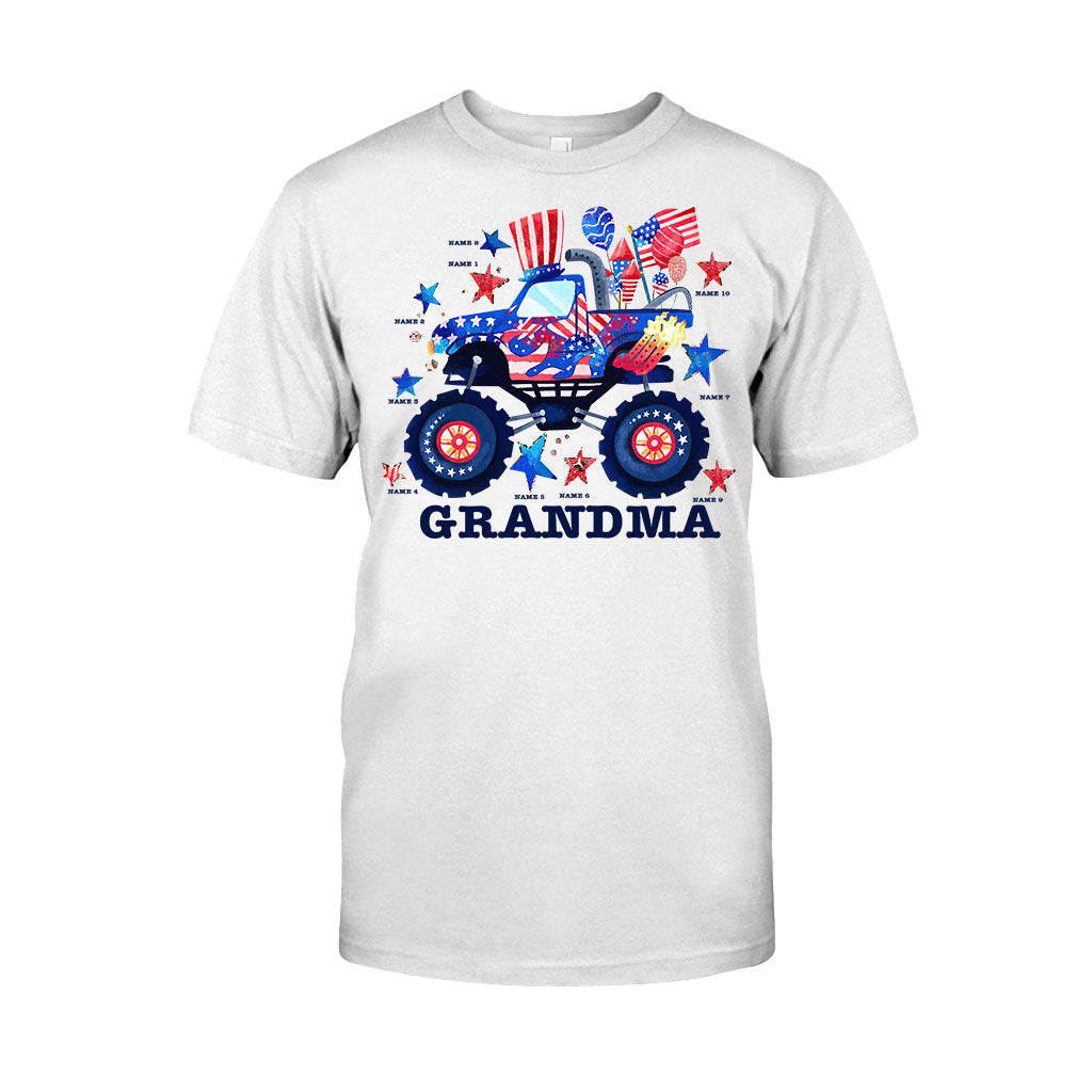 Grandma - Personalized Independence Day T-shirt and Hoodie