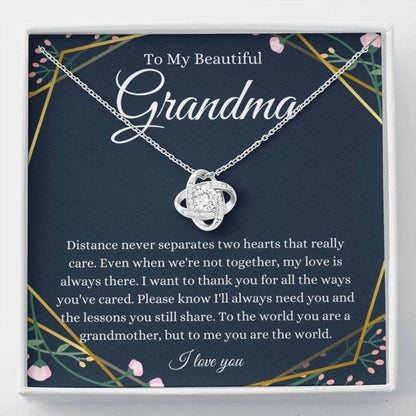 For Nana From Granddaughter - Grandma Love Knot Necklace 0921