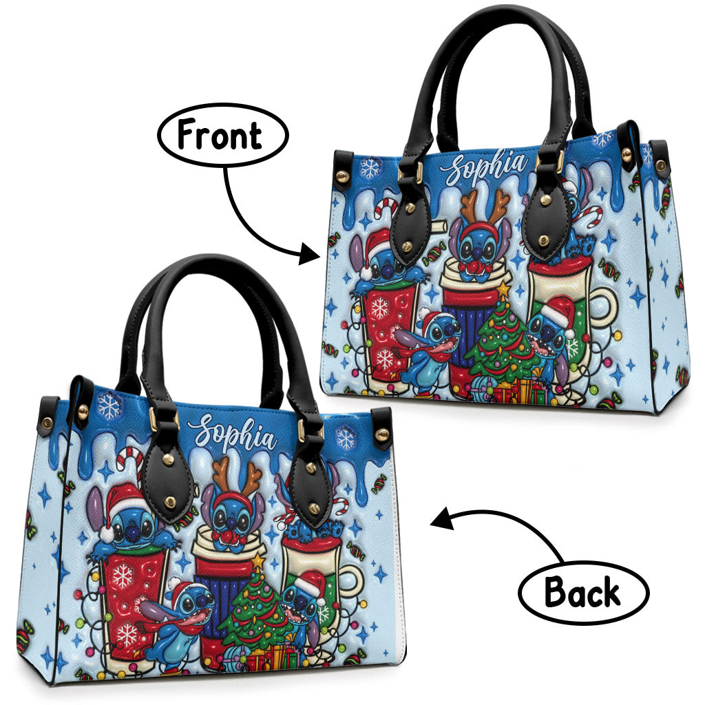 Merry Stichmas - Personalized Ohana Leather Handbag