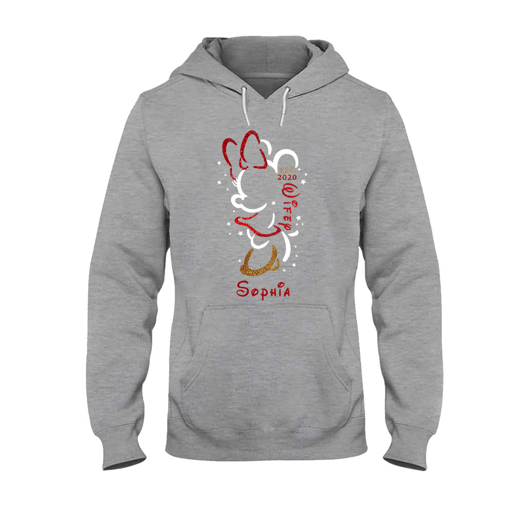 Hubby And Wifey - Personalized Couple Mouse T-shirt and Hoodie