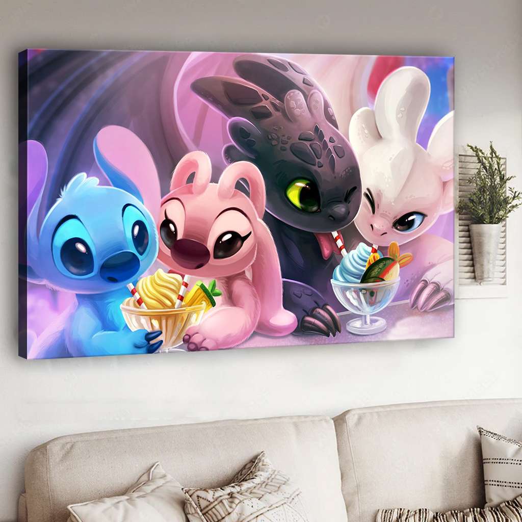 Lovely Couples Mouse Canvas And Poster 0523