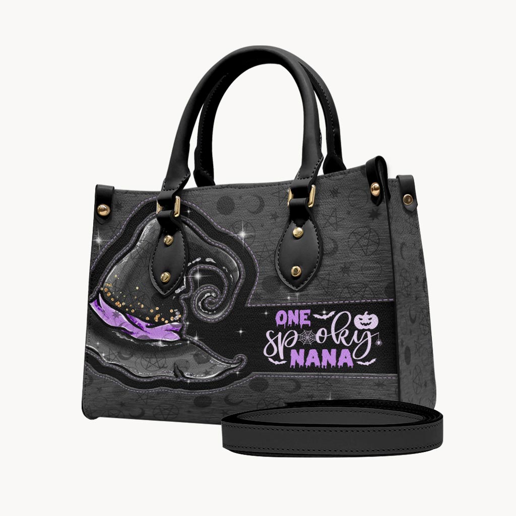 One Spooky Nana - Personalized Grandma Leather Handbag