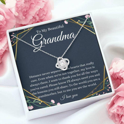 For Nana From Granddaughter - Grandma Love Knot Necklace 0921