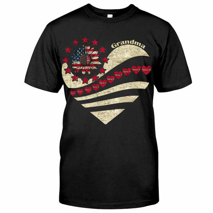 Grandma - Personalized Independence Day T-shirt and Hoodie