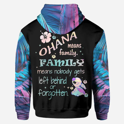 Ohana Means Family - Personalized Ohana Hoodie and Leggings