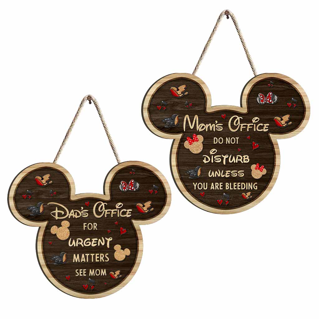 Do Not Disturb - Mouse Wood Sign